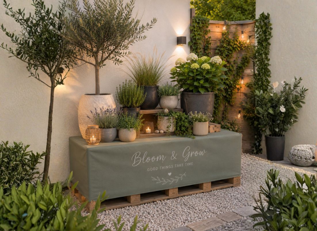 9 creatieve ideeën voor pallets in een kleine tuin 4 Gezellige buitenbar 2