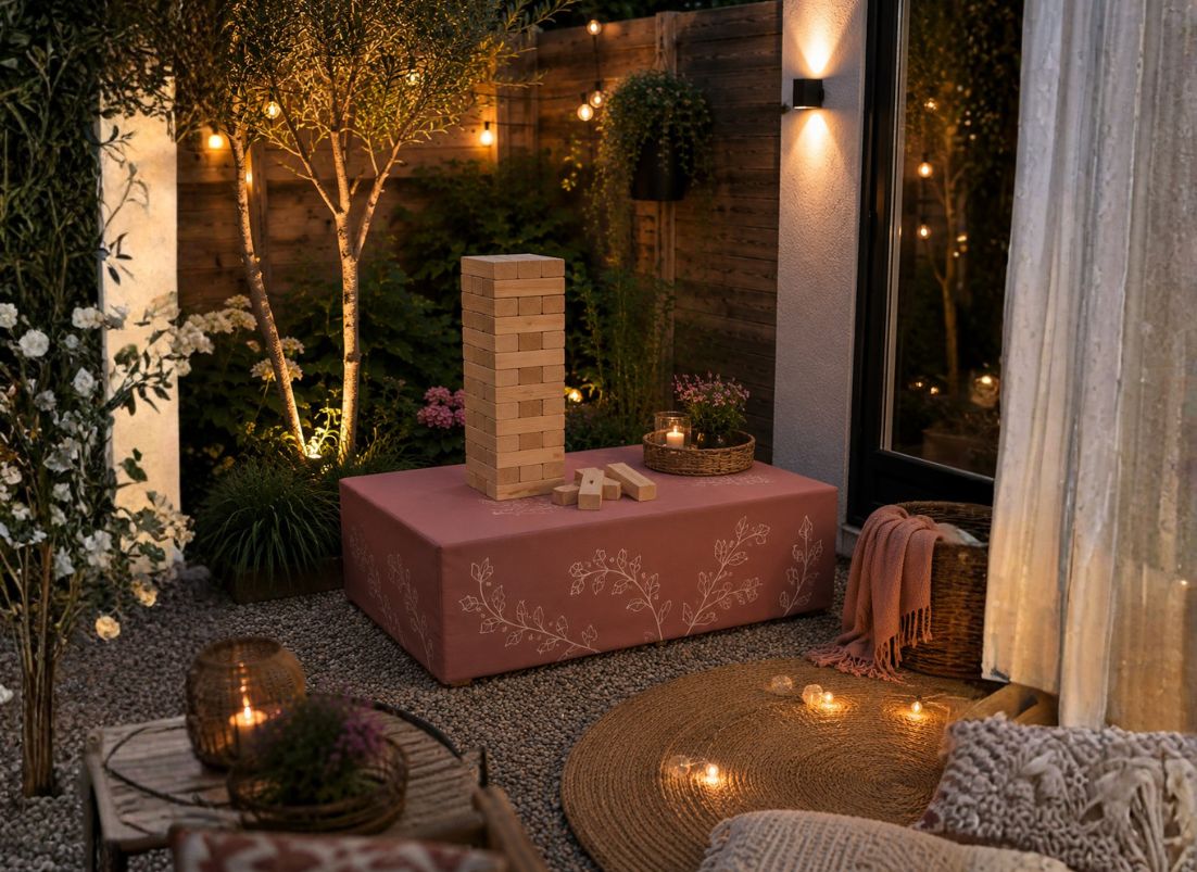 9 creatieve ideeën voor pallets in een kleine tuin 6 Spellen op tafel pallet met pallethoes