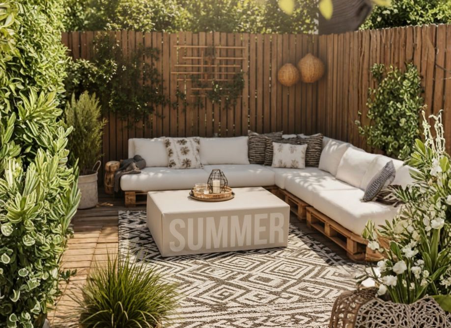 Waarom kiezen voor palletmeubels? Inspiratie! 1 Zomerse pallettafel hoes