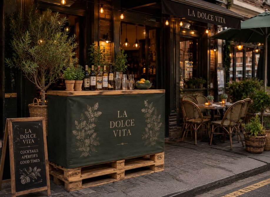 Een statement-bar op het terras