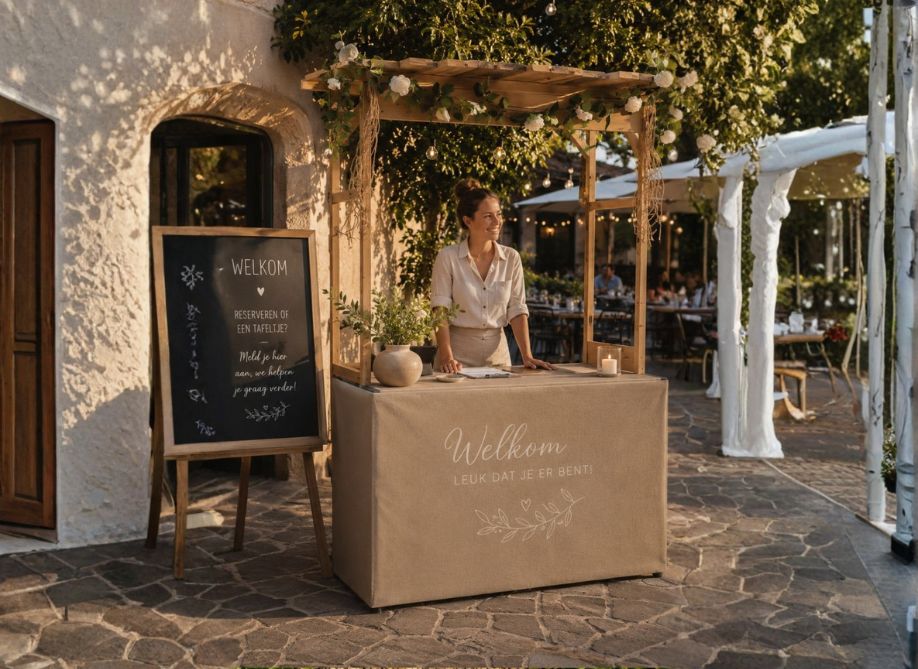 Terras horeca ingang