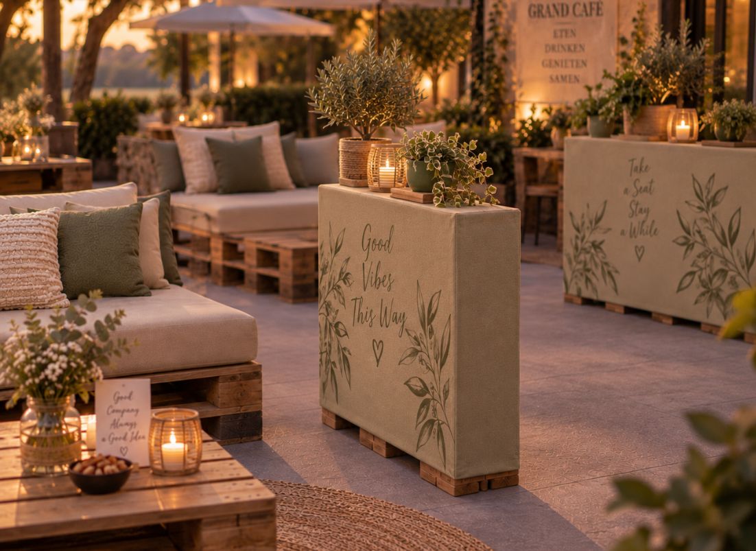 11 creatieve ideeën voor plaats in je horecazaak 2 Horeca roomdevider pallet