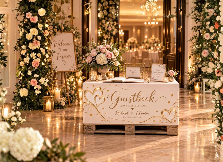 Bruiloft decoratie: originele ideeën voor de mooiste aankleding 8 gstenboek tafel wedding