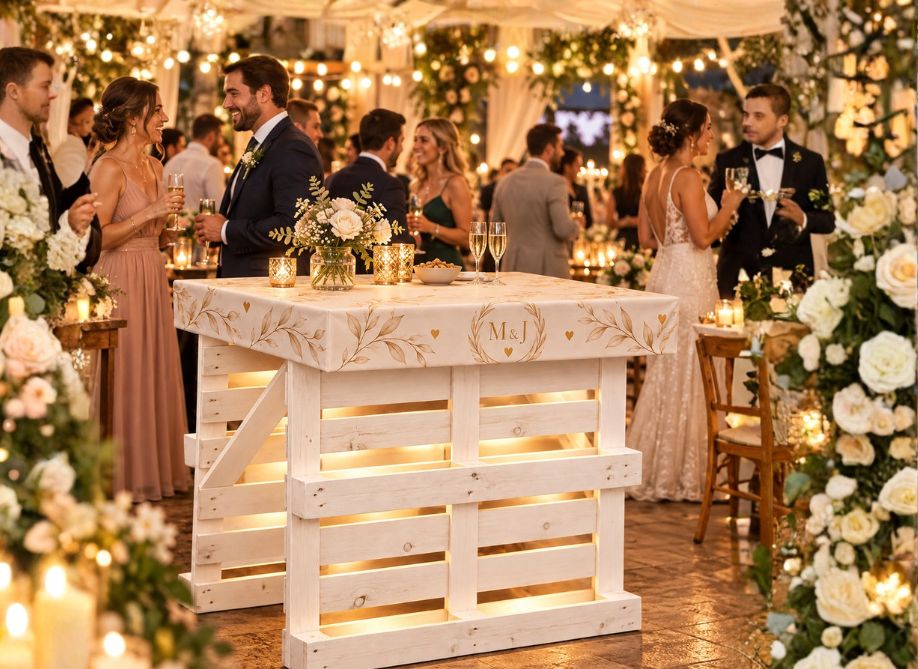 Bruiloft decoratie: originele ideeën voor de mooiste aankleding 6 pallet wedding 1