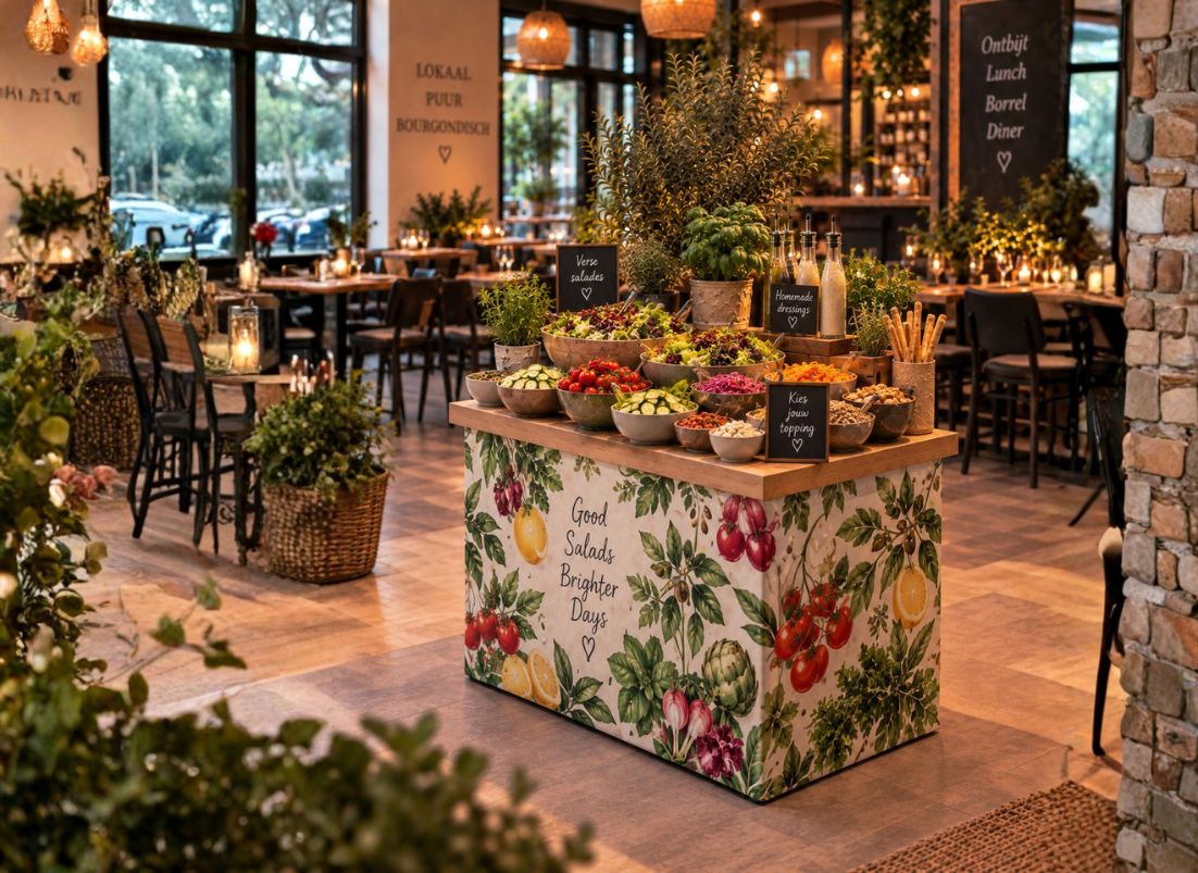 11 creatieve ideeën voor plaats in je horecazaak 9 saladbar pallet